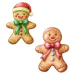 20 Cute Gingerbread Man Clipart – Shop Now Christmas Cookie Clip Art for DIY Crafts & Holiday Decor - Image 5