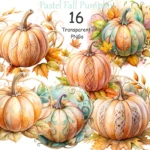 Pastel Pumpkin Clipart