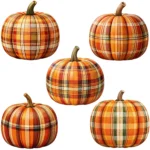 15 Plaid Pumpkin Autumn Fall Clipart Bundle – Buy Now Cozy Fall Digital Art for Scrapbooking, Craft Projects, & Invitations - Image 2