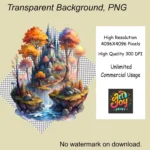Fall Magical Forest Clipart