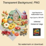 Watercolor Thanksgiving Banner Clipart
