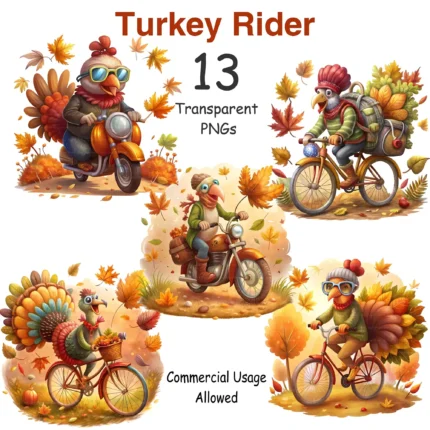 Rider Turkey Clipart