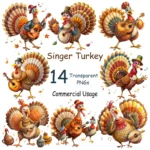 Singer Turkey Clipart
