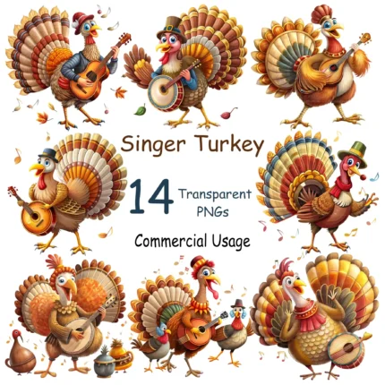Singer Turkey Clipart