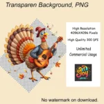 Singer Turkey Clipart Bundle