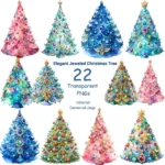 Jeweled Christmas Tree Clipart