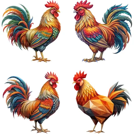 Art Joy Print Rooster Clipart