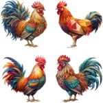Rooster Clipart Bundle