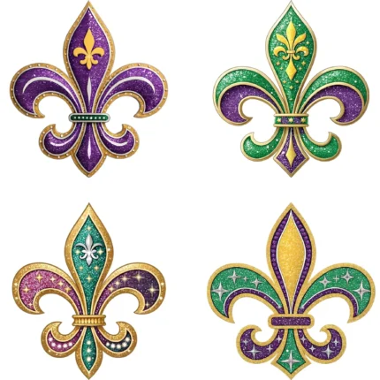 Mardi Gras Fleur De Lis Clipart