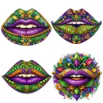 Mardi Gras Lips Clipart