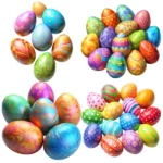18 Easter Egg Clipart Bundle – Colorful Spring PNG for Sublimation, Crafts, Stickers & Party Decor, instant Download, Commercial Use - Image 3