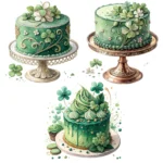 Emerald Green Cake Clipart