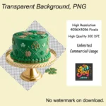 Emerald Green Cake Clipart