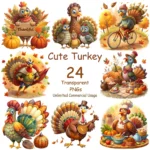 Cute Turkey Clipart