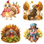 Cute Turkey Clipart