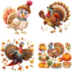 Cute Turkey Clipart