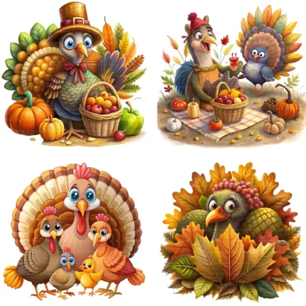 Cute Turkey Clipart