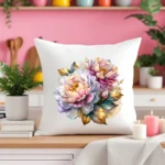 Metallic Spring Flowers Clipart