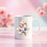 Metallic Spring Flowers Clipart