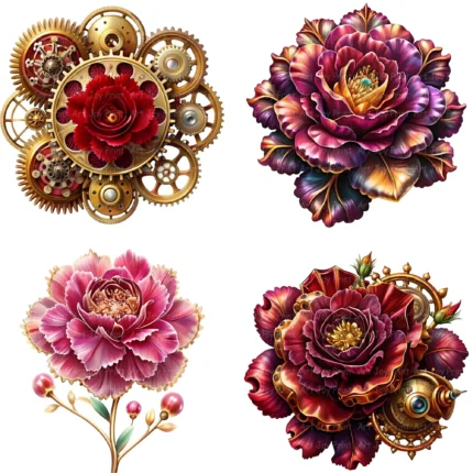 Jeweled Carnation Clipart