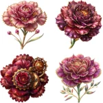 Jeweled Carnation Clipart