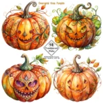Spooky Pumpkin Clipart