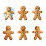 15 Christmas Gingerbread Man Clipart Bundle | Buy Now Cookie Designs PNGs for Holiday Crafts, Cards, Papercraft & Digital Art - Image 3