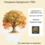 18 Oak Tree Clipart Bundle – Watercolor Tree Clipart, Buy Watercolor Oak Tree Illustrations - Image 5