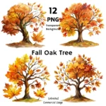 Fall Oak Tree Clipart