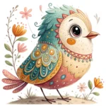 ArtJoyPrint Whimsical Birds Clipart