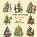 Art Joy Print Christmas Tree Clipart