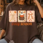 Art Joy Print Cozy Season Fall Shirt PNG