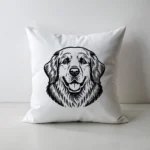 ArtJoyPrint Golden Retriever Head SVG