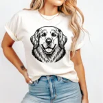 Art Joy Print Golden Retriever Head SVG
