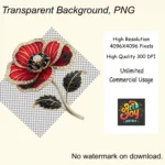 ArtJoyPrint Jeweled Poppy Clipart