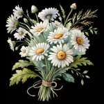 ArtJoyPrint Daisy Flower Floral Bouquet Clipart