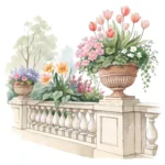 Art Joy Print Vintage Spring Flowers Clipart Bundle