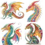 Jeweled Dragon Clipart
