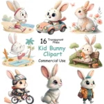 Art Joy Print Kids Bunny Clipart