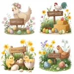 Art Joy Print Happy Easter Clipart