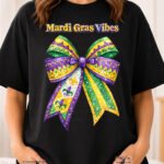 Art Joy Print Mardi Gras Bow PNG