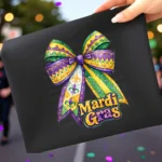 Art Joy Print Mardi Gras Bow Shirt PNG