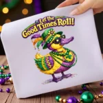 Art Joy Print Mardi Gras Duck Shirt PNG