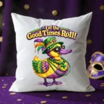 Let The Good Times Roll Mardi Gras Duck Shirt PNG Carnival Party Design Digital Download - Image 3