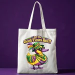 Let The Good Times Roll Mardi Gras Duck Shirt PNG Carnival Party Design Digital Download - Image 4