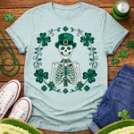 Art Joy Print St Patrick Skeleton Shirt PNG