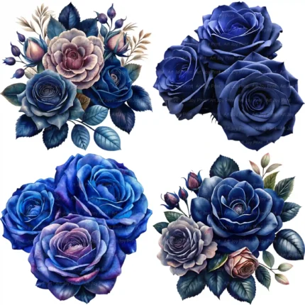 Romantic Rose Clipart Bundle