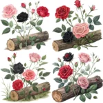 Art Joy Print Rose Log Clipart