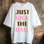 Art Joy Print Just Kick The Ball Stripe Shirt PNG