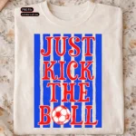 Art Joy Print Just Kick The Ball Stripes Shirt PNG